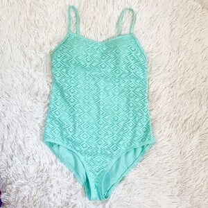 Catalina Mint Colored One Piece Swimsuit Y2K